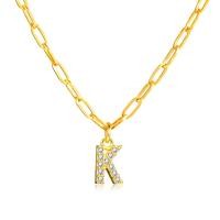 ราคา สร้อยคอตัวอักษรทอง18K Vnoxสร้อยคอตัวอักษรสร้อยคอตัวอักษรสีทองสร้อยคอเริ่มต้น (19093226295)