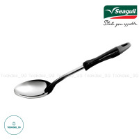 ราคา Seagull ทัพพี ทัพพีใหญ่ ด้ามดำ ตรานกนางนวล อุปกรณ์ประกอบอาหาร ทัพพีสแตนเลส (18991087203)