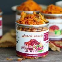 ราคา น้ำพริกปลาสลิด น้ำพริกรสแซ่บ น้ำพริกแห้ง ขนาด 80 กรัม แม่ทองคำรสแซ่บ ปลาสลิด Gourami Fish Chilli Paste (19227886513)