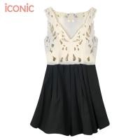ราคา iCONiC FRET LACE TOP 5852 เสื้อผญ ลูกไม้ฉลุ สีครีม แขนกุด ระบาย ผ้าชีฟองสีดำ อก32 เอว30 สะโพห40 ยาว31 เสื้อยาว เดรสสั้น เดรสแฟชั่น เดรสออกงาน เดรสไฮโซ (8122629568)
