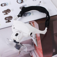 ราคา แว่นขยายต่อขนตา แว่นขยายสักคิ้ว แว่นขยายไฟLED (2809824597)