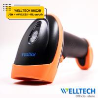ราคา เครื่องสแกนบาร์โค้ดไร้สาย อ่านบาร์โค้ด 1D 2D และ QR code เปลี่ยนภาษาอัตโนมัติ WELLTECH Barcode Scanner USB Bluetooth Wireless (18482003045)