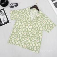 ราคา เสื้อฮาวาย lll Freesize lll IT019 1 เสื้อแขนสั้น ปกฮาวาย ลายดอกเดซี่ รุ่นคลาสสิค ฮิตตลอดกาล เนื้อผ้าไหมอิตาลีอย่างดี (12222706027)