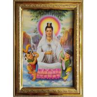 ราคา กรอบรูปกระจกมงคล เสริมฮวงจุ้ย เจ้าแม่กวนอิม ขนาด 13 2 18 3 นิ้ว (17638125942)