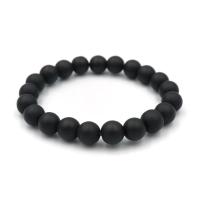 ราคา MATT ONYX นิลดำแบบด้าน เลือกขนาดเม็ดหินได้ 4 6 8 10 มม หินแห่งอำนาจบารมี นิลแท้ สร้อยข้อมือหินนำโชค by siamonlineshop (329030722)