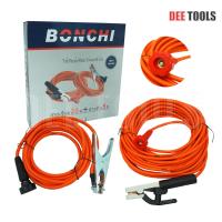 ราคา BONCHI สายเชื่อม 20 เมตร สายดิน 5 เมตร ชุดสายเชื่อม สายดินสำเร็จรูป เข้าหัวพร้อมใช้งาน ใช้ได้กับ ตู้เชื่อม ตู้เชื่อมไฟฟ้า เครื่องเชื่อม (7631735469)