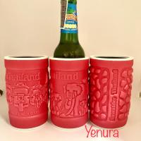 ราคา ปลอกเบียร์ งานปั้มนูน สวย คม ชัด เก็บความเย็นขวดเบียร์เล็กขนาด 330 มล Beer drink bottle cooler 330ml (16156694063)