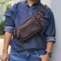 ราคา กระเป๋าคาดอก คาดเอว 2 ni1 งานไทย ช่องเยอะสะใจ 5ช่องซิป แบรนด์แท้ MOUSE 100 หนัง puอย่างดีหนังเงา อยู่ทรง (16784319435)