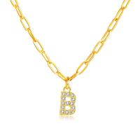 ราคา สร้อยคอตัวอักษรทอง18K Vnoxสร้อยคอตัวอักษรสร้อยคอตัวอักษรสีทองสร้อยคอเริ่มต้น (19093226286)