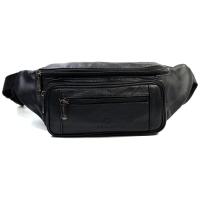 ราคา Chinatown Leather กระเป๋าผู้ชาย คาดเอว หนังแท้ ซิปยื่นสีน้ำตาล ดำ ซิปเยอะ (337838613)