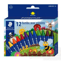 ราคา สี STAEDTLER Jumbo Wax Crayons สีเทียน ด้ามใหญ่ จัมโบ้ นอริส 12 สี 12 แท่ง ขนาด 10mm รุ่น 2290 NC12 จำนวน 1กล่อง พร้อมส่ง (10464375936)