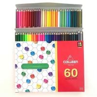 ราคา สีไม้ ดินสอสีคลอรีน คลอลีน 12 24 36 48 60 สี Colleen Color Pencil หัวเดียว สองหัว (16337103040)