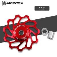 ราคา MEROCA ลูกรอกจักรยานเซรามิก11T 13T ตีนผีจักรยานเสือหมอบ7075อลูมิเนียมอัลลอยด์แบริ่งเซรามิกรอกจักรยานเสือภูเขาสำหรับ7 8 9 10 11สปีด (12613377849)