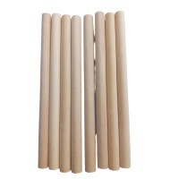 ราคา ไม้แท่งกลม 10 มิล x 15 ซม จำนวน 8 แท่ง ห่อ สำหรับงานประดิษฐ เนื้อไม้เรียบเนียนสวยงาม น้ำหนักเบา (16351266886)