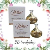 ราคา 2 กระปุก Wises nano collagen sunscreen SPF 50 PA กันแดดไวท์ นาโน กันแดดผสมรองพื้นบางเบา กันน้ำกันเหงื่อ ไม่เหนียวเหนอะหนะ 12 กรัม (8084382655)