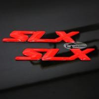 ราคา โลโก้ SLX สีแดง 1 คู่ 2 ชิ้น ขนาด 2 5 x 16 cm ติดข้างประตู ISUZU D MAX (9987042261)