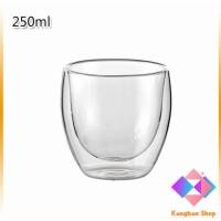 ราคา KANGBAN แก้วกาแฟ สไตล์ แก้วสองชั้น แก้วกาแฟร้อน ญี่ปุ่น แก้ว glass cup 2 ชั้น Double layer glass (9361095862)