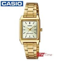 ราคา Casio Standard นาฬิกาข้อมือผู้หญิง สายสแตนเลสสทอง รุ่น LTP V007G 9EUDF หน้าทอง (6720479)