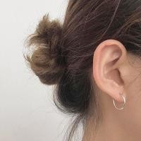 ราคา Suwann na shop ราคาต่อคู่ ต่างหู ต่างหูเงินแท้ ต่างหูห่วง ต่างหูห่วงเงิน (12372766910)