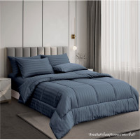 ราคา ibed ผ้านวมเย็บติดพร้อมห่ม Softex Satin ลายริ้ว 3 5 ฟุต5 ฟุต6 ฟุต STRIPED COLLECTION (17025660509)