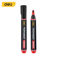 ราคา Deli ปากกาเคมี 1 8 มม ปากกามาร์คเกอร์ ปากกากันน้ำ แห้งเร็ว กันน้ำ เขียนติดทนทาน ลบไม่ได้ อุปกรณ์สำนักงาน Permanent Marker (19242576856)