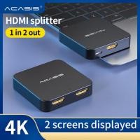 ราคา ACASIS HDMI Splitter Full HD 4K 3D 1 in 2 out 1080p Video 1X2 (11296579659)