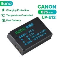ราคา llano แบตเตอรี่กล้อง Cannon LP E12 Camera Battery 875mAh for EOS M M2 M10 SX70 100D M200 M100 M50 M50 MarkII แบตเตอรี่กล้องดิจิตอล Cannon SLR Digital Camera Battery (11673457097)