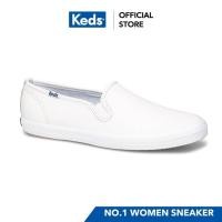 ราคา KEDS รองเท้าผ้าใบหนัง แบบสวม รุ่น CHAMPION CORE SLIP LEATHER สีขาว WH48600 (656586830)