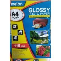 ราคา Melon Glossy Photo กระดาษโฟโต้เนื้อมันเงา กันน้ำ A4 115gsm 130gsm 160gsm 180gsm 210gsm 240gsm 100 แผ่น (8829553532)