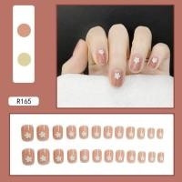 ราคา เล็บปลอม R161 R180 เล็บปลอมสำเร็จรูป เล็บปลอมกันน้ำ เล็บปลอมสำเร็จรูปกล่องละ 24 ชิ้น เล็บปลอมทาสีแล้ว เล็บปลอมสำเร็จรูป (10874766476)