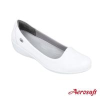 ราคา Aerosoft รองเท้าพยาบาล รองเท้าหนัง รุ่น CW3133 สีขาว สีดำ (15980945342)