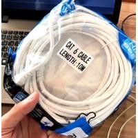 ราคา P Link Cable Lan CAT6 สายแลน เข้าหัว สำเร็จรูป 3M 50 เมตร สีขาว White RJ45 สายต่อเน็ต (16725910919)