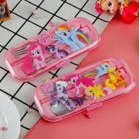 ราคา ชุดช้อนส้อมเด็ก ชุดช้อนส้อมเด็กพกพาพร้อมกล่อง25 (17893559087)