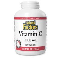 ราคา Vitamin C 1000 mg 180 Tablets Time Release with Bioflavonoids Big package natural Factors วิตามินซี 1000 มก (17547958914)