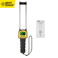 ราคา สมาร์ทเซ็นเซอร์มือถือเครื่องวัดความชื้นจอแอลซีดีดิจิตอลข้าวเครื่องวัดความชื้นพร้อมหัววัดสำหรับข้าวโพดข้าวสาลีถั่วข้าว (1289844228)