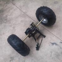 ราคา DIY ดัดแปลงสามล้อรถจักรยานยนต์ เพลาล้อช่วงล่างด้านหลังเพลาพร้อทเบรคประกอบล้อ 7นิ้ว 8นิ้ว (16817607077)