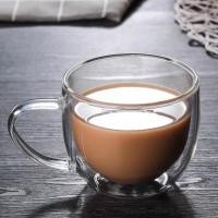 ราคา แก้วกาแฟ มีหู 2 ชั้น แก้วมีหู แก้วกาแฟ2ชั้น แก้วชา แก้วน้ำ แก้วสองชั้น (17609311862)