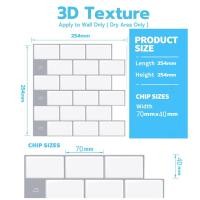 ราคา วอลเปเปอร์ห้องครัว 3D สติ๊กเกอร์ติดผนังกระเบื้องกระเบื้องอิฐโมเสคมีกาวในตัว ติดผนังห้องครัว (16512150172)