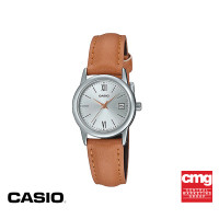 ราคา CASIO นาฬิกาข้อมือ CASIO รุ่น LTP V002L 7B3UDF สายหนัง สีน้ำตาล (11007561945)