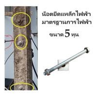 ราคา น๊อตจับเสา นีอตจับเสาไฟฟ้า 5นิ้ว 12นิ้ว 5 8 5หุน น๊อตจับเหล็คพร้อมแหวนตัวเมีย มาตรฐานการไฟฟ้า (18606716706)