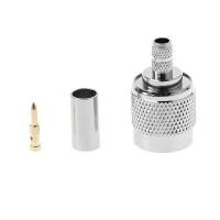 ราคา TNC ปลั๊กเสียบอาร์เอฟ Coax เครื่องย่นข้อต่อ Nickelplated สำหรับสาย RG58 RG142 RG400 LMR195 (7137666684)