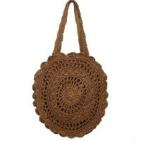 ราคา Big flower กระเป๋าสานทรงกลมขนาดใหญ่ กระเป๋าสะพายข้าง (16984887580)