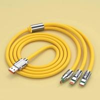 ราคา HOHO ชุดสายชาร์จเร็ว 3in1 TYPE C data PD Micro USB Android charging cable 120W LIghtning charging หัวชาร์จ 3 หัว สายชาร์จซิลิโคน สายชาร์จซิลิโคนโลหะ ใช้สำหรับ iPhone Type C Micro USB (19112027013)
