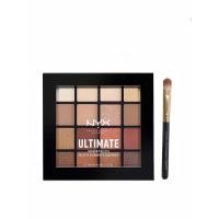 ราคา NYX Ultimate 16 Colors Eye Shadow Palette 03 Warm Neturals สีฟักทอง สีเอิร์ ธ อายแชโดว์ไฮกลอส (19690871370)