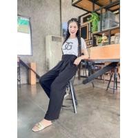 ราคา J k vintage shop ชุดเซ็ทDG เซ็ทดีจีเอวสูง เสื้อ กางเกง อก 32 38 เอว 23 34 ยาว 39 40 เสื้อ ผ้าคอตตอน กางเกง ผ้ามูลเวฟ (19503125643)