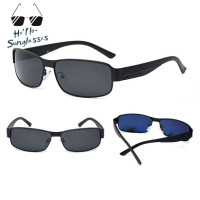 ราคา แว่นกันแดดสี่เหลี่ยมเรโทรสำหรับผู้ชายแว่นโพลาไรซ์โลหะสำหรับขับขี่กลางแจ้งกระจกขับรถ (11606558782)