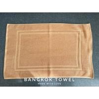 ราคา Bangkok Towel ผ้าเช็ดเท้า ผ้าขนหนูเช็ดเท้า เกรดโรงแรม ขนาด 18x28 นิ้ว 8 ปอนด์ ลายกรอบ และ Welcome ฝ้าย 100 (18380668915)
