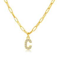 ราคา สร้อยคอตัวอักษรทอง18K Vnoxสร้อยคอตัวอักษรสร้อยคอตัวอักษรสีทองสร้อยคอเริ่มต้น (19093226287)