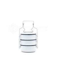 ราคา ปิ่นโต ปิ่นโตใบเล็ก ปิ่นโตเคลือบ หลากสี ตรากระต่าย ขนาด10cm x 3ชั้น (3132582675)