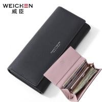 ราคา WEICHEN Long Wallet PU Leather Ladies Purse Card Holder Phone Pocket Brand Designer Women Wallet Clutch Female Portfel Carteira (9508235406)